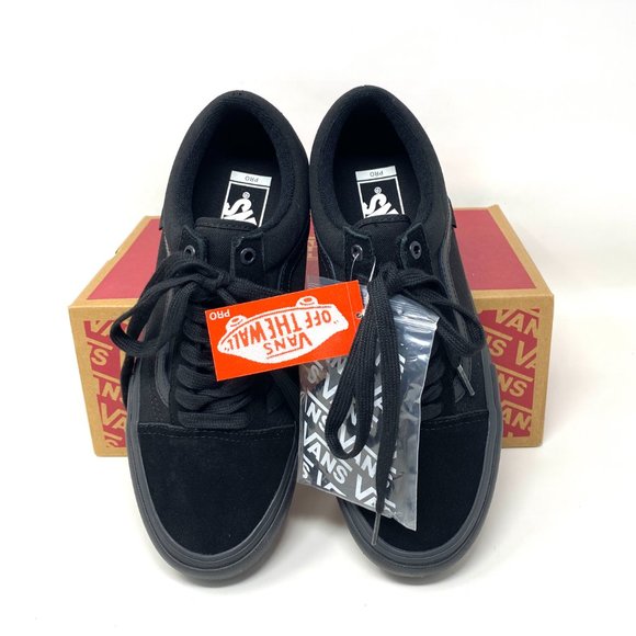Vans Old Skool Pro Shoes Womens Black Skate Casual Suede Canvas Size VN000ZD41OJ - Picture 3 of 10